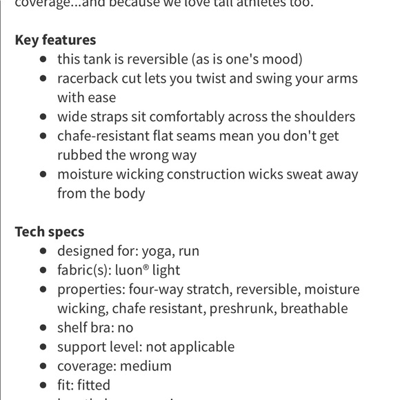 Lululemon cool Reversible Racerback Tank Top - Picture 5 of 5